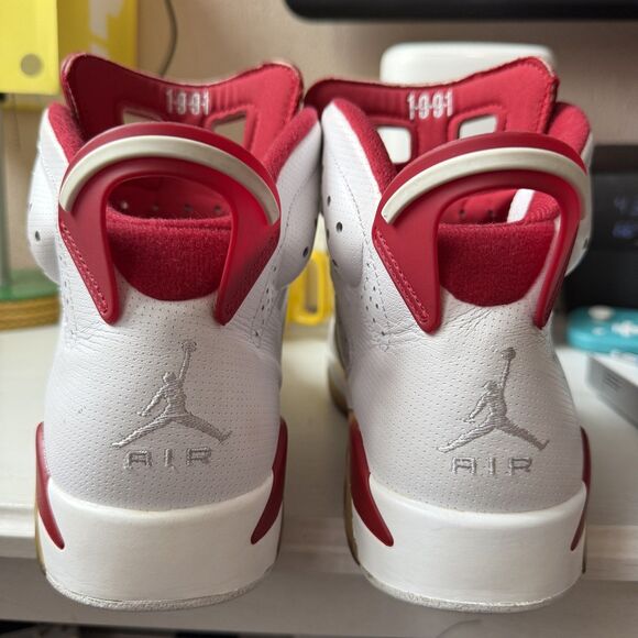 Air Jordan 6 Retro Size 7.5 Mens Hare Alternate Nike Retro Red White 384664-113 - Picture 3 of 10
